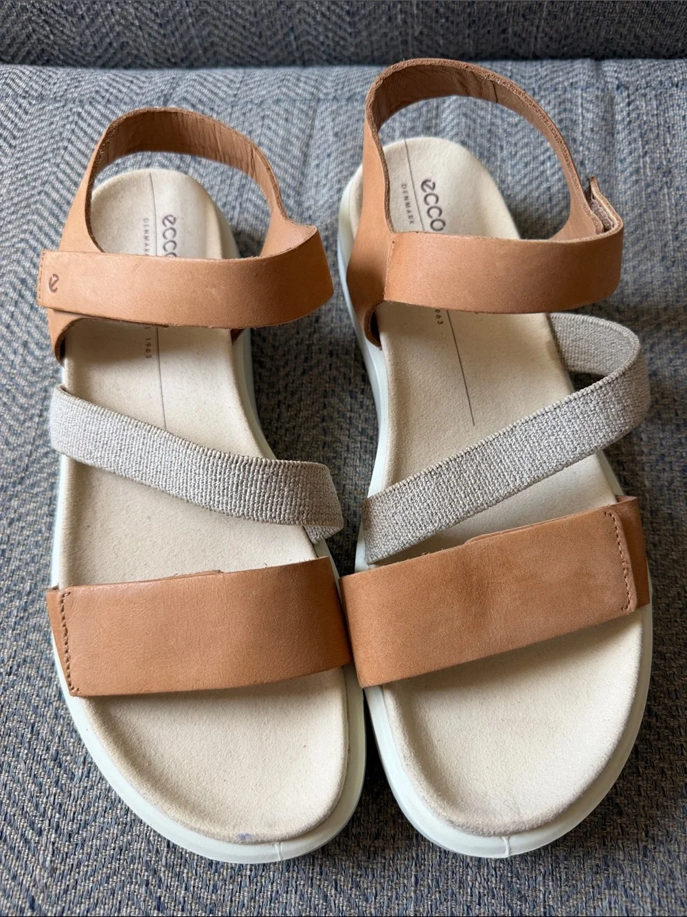 Ecco Flowt Danish Design 2 Band Sandals Size: 40